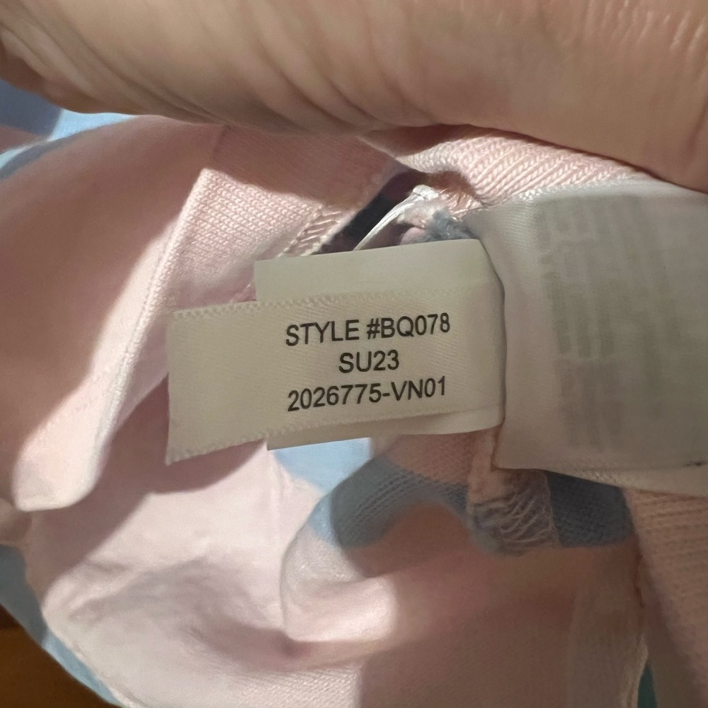 J. Crew Pastel Pink and Light Blue Rugby Shirt - Picture 3 of 3